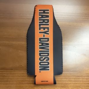 Harley-Davidson black/orange koozie